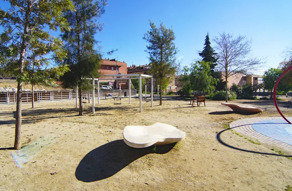 Parque Infantil Masquefa Anoia Barcelona Catalunha Espanha Europa — Fotografia de Stock