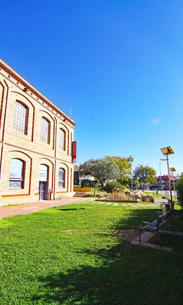 Oude Fabriek Gerenoveerd Als Cultuurhuis Masquefa Anoia Barcelona Catalunya Spanje — Stockfoto