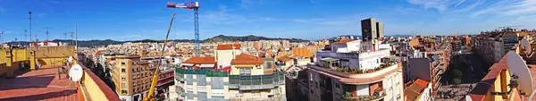 Construction Crane Realization Block Flats Barcelona Catalunya Spain Europe — Stock Photo, Image