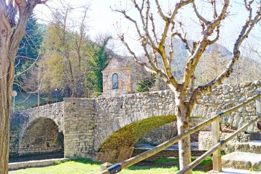 Bastareny Nehri Baga, Bergada bölgesi, Barcelona, Katalunya, İspanya ve Avrupa 'dan geçerken