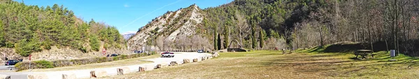 Parque Lado Estrada Guardiola Berga Região Bergad Barcelona Catalunha Espanha — Fotografia de Stock