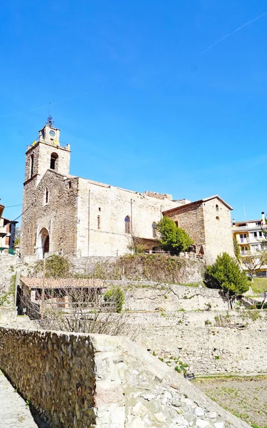 Kostel Sant Esteve Baga Bergada Region Barcelona Catalunya Španělsko Evropa — Stock fotografie