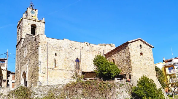 Chiesa Sant Esteve Baga Regione Bergada Barcellona Catalogna Spagna Europa — Foto Stock