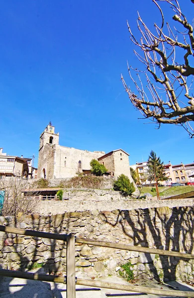 Chiesa Sant Esteve Baga Regione Bergada Barcellona Catalogna Spagna Europa — Foto Stock