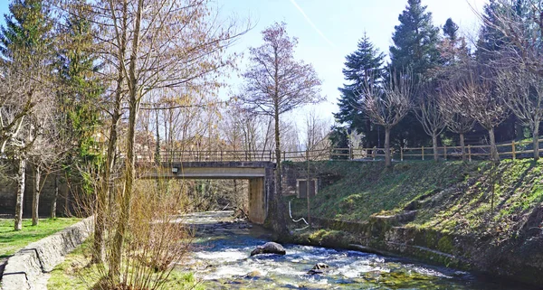 Rivier Bastareny Als Deze Door Baga Bergada Barcelona Catalunya Spanje — Stockfoto