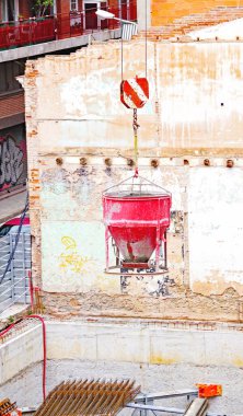 Barselona, Katalunya, İspanya ve Avrupa 'da bir apartman bloğu inşaatı