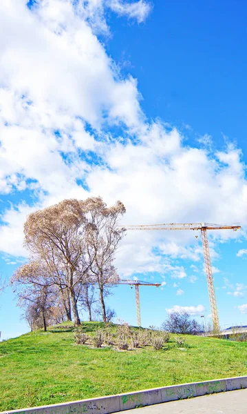 Sant Adri Del Bess Barselona Katalunya Spanya Avrupa Arka Planda — Stok fotoğraf