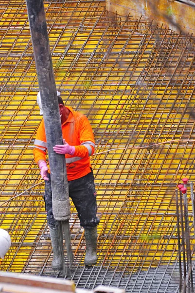 Budowa Bloku Mieszkalnego Barcelonie Catalunya Hiszpania Europa — Zdjęcie stockowe