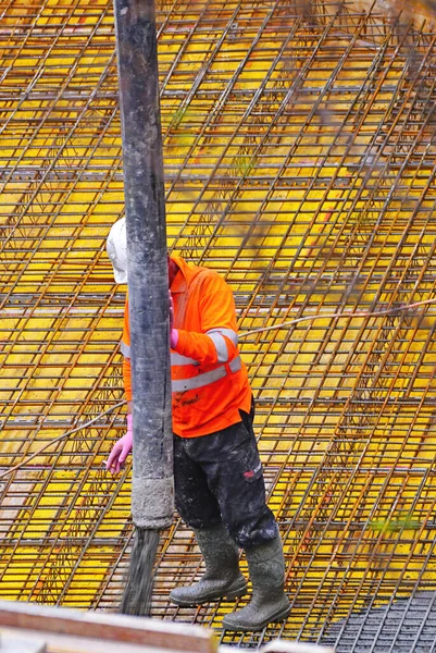 Construcción Bloque Pisos Barcelona Cataluña España Europa —  Fotos de Stock