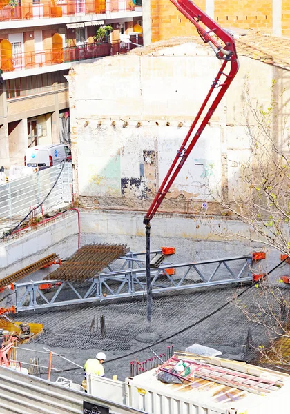 Byggande Ett Flervåningshus Barcelona Katalonien Spanien Europa — Stockfoto