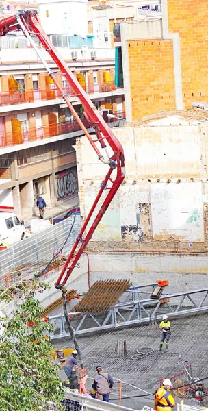 Construcción Bloque Pisos Barcelona Cataluña España Europa —  Fotos de Stock