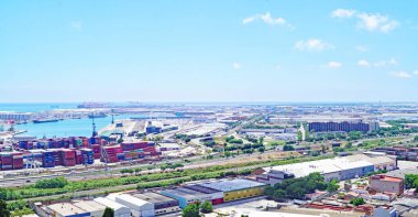 Barselona, Katalunya, İspanya ve Avrupa limanının sanayi bölgesi