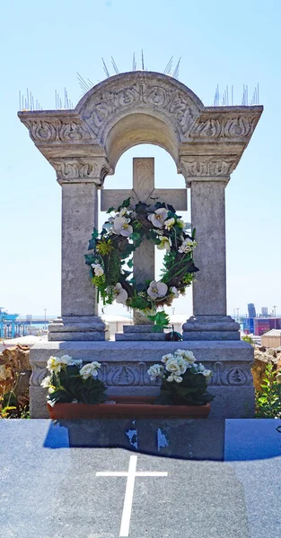 Panoramic Montjuic Cemetery Barcelona Catalunya Spain Europe — Stock Photo, Image