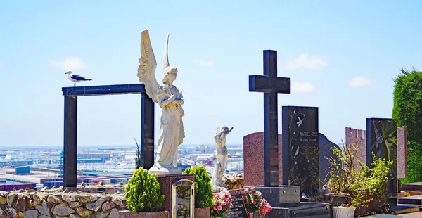 Panoramatický Hřbitov Montjuic Barceloně Katalánsku Španělsku Evropě — Stock fotografie