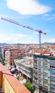 Barselona, Katalunya, İspanya ve Avrupa 'da bir apartman bloğu inşaatı