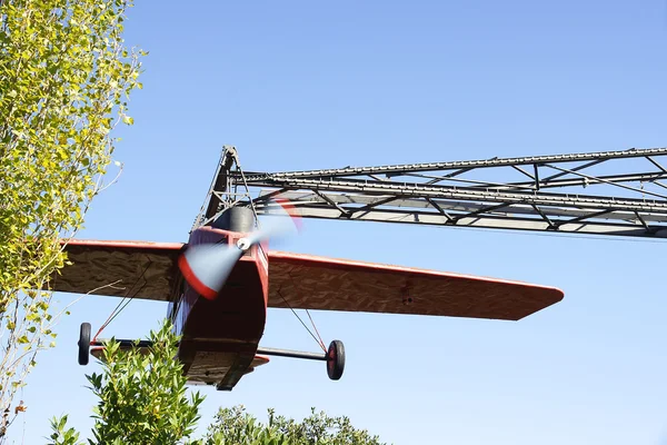 Airplane on the Tibidabo — Stock Photo, Image