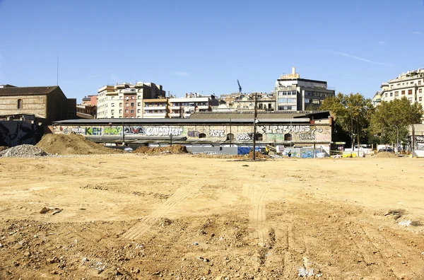 Deconstruction of the ring road, Barcelona — Stock Photo, Image