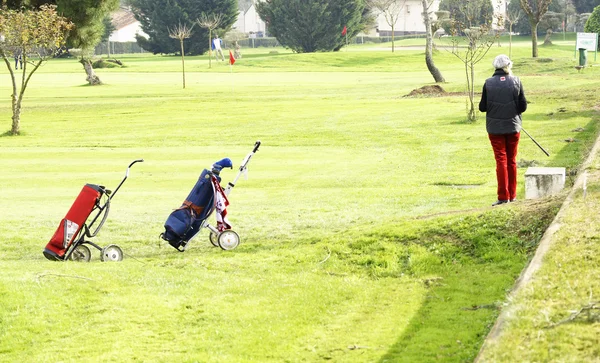 Pole golfowe w Montseny — Zdjęcie stockowe