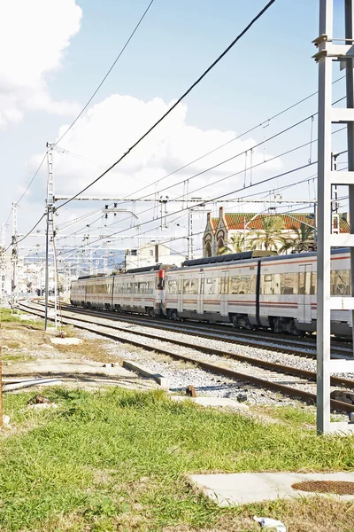 Tåget passerar genom — Stockfoto