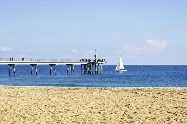 Szempontból a strandon — Stock Fotó