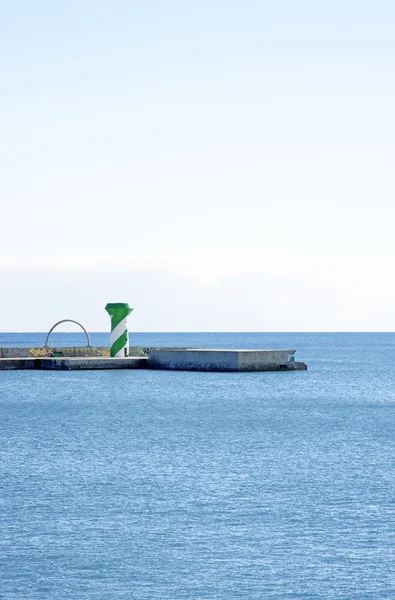 Aviso de perigo farol — Fotografia de Stock