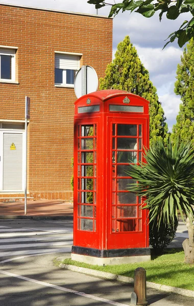 English style phone booth — Stock Photo, Image