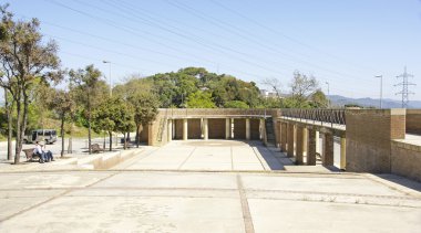 Barcelona'da Esplanade anıt