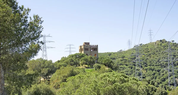 城堡塔大气巴塞罗那 — 图库照片