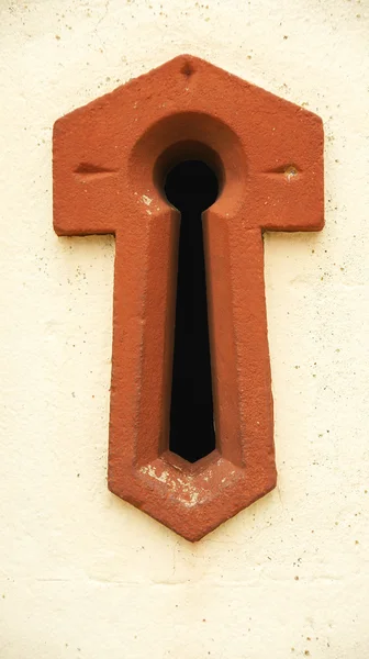 Pequeña ventana en el monasterio budista —  Fotos de Stock