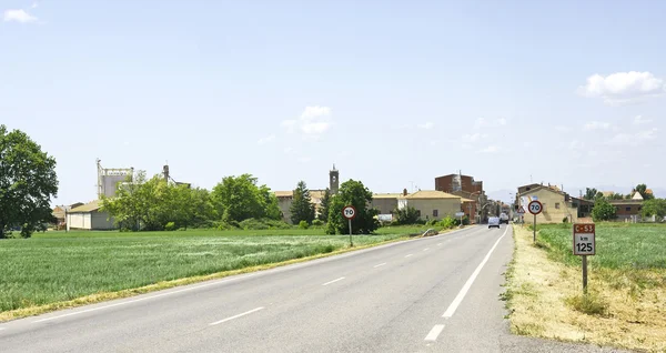 Estrada em Lleida — Fotografia de Stock