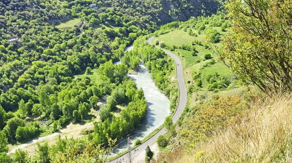 Ver Río Noguera Pallaresa — Foto de Stock