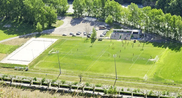 Voetbalterrein van RIALP — Stockfoto