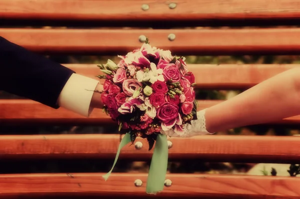 Bridal bouquet, vintage — Stock Photo, Image