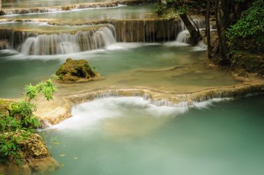 Huay Mae Khamin şelale Milli Parkı, Tayland.