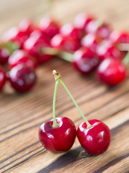 Ripe red cherries Stock Picture