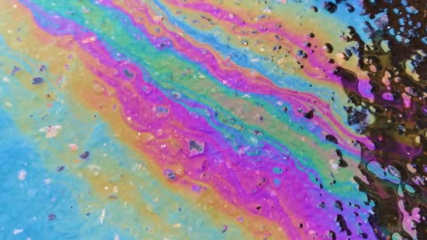 Ölpest Auf Der Erdoberfläche — Stockvideo
