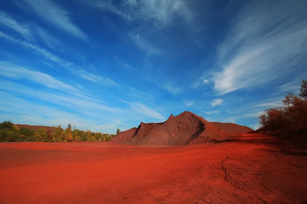 Camino rojo — Foto de Stock