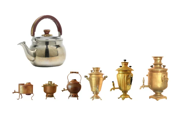 Evoluce samovar — Stock fotografie