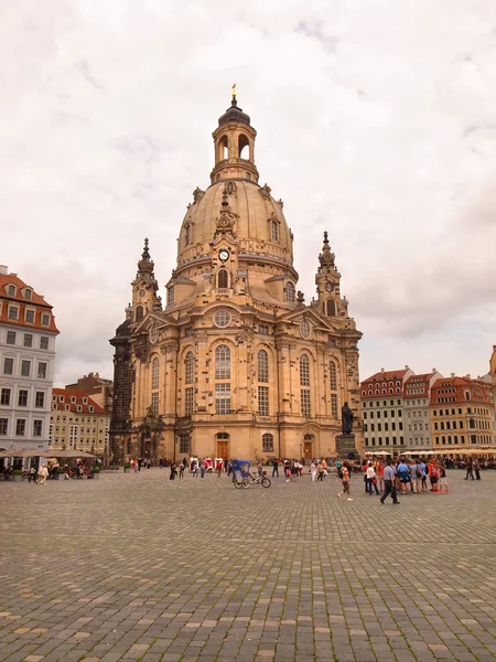 Церкви Фрауенкірхе в Дрездені — стокове фото
