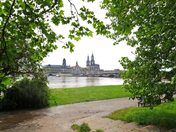 Eski Dresden Kasabası Manzarası — Stok fotoğraf