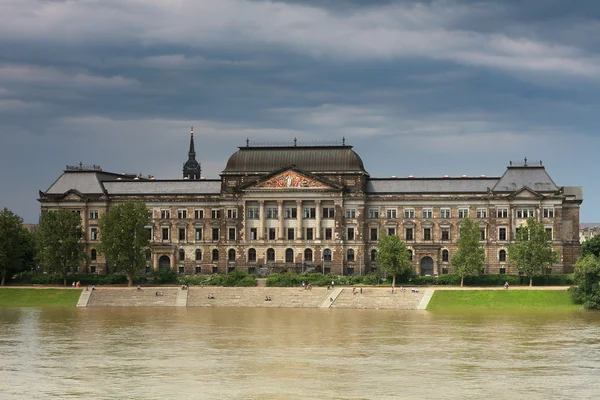 Flood in Dresden Ministry of Finance buildings — Stock Photo, Image