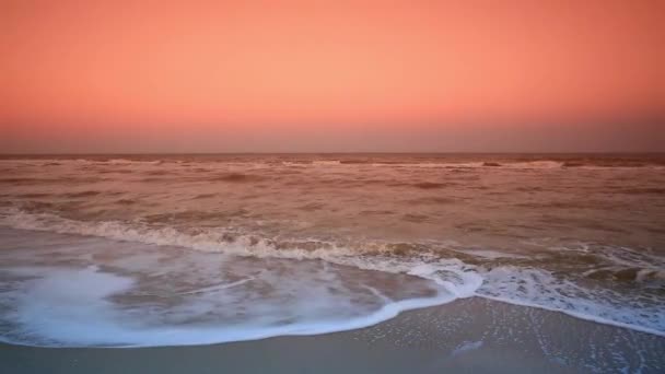 Панорамне море з хвилями — стокове відео