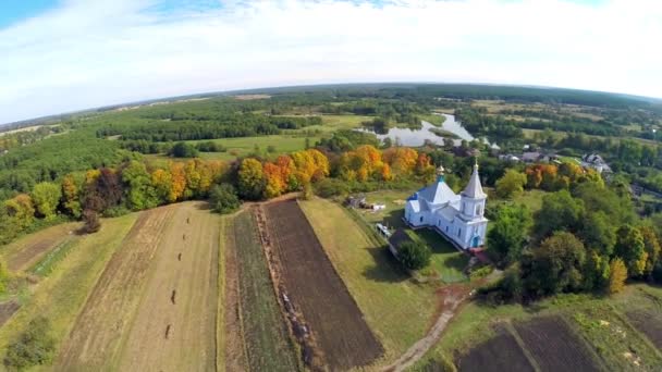 Chiesa dell'Assunzione a Sednev, Ucraina — Video Stock