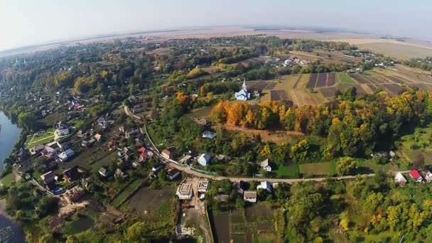 Kerk van veronderstelling in Sednev, Oekraïne — Stockvideo