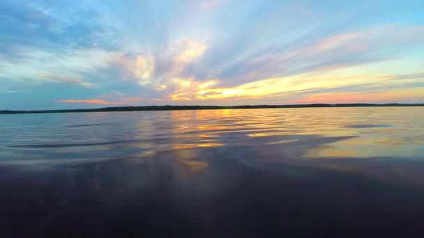 Clouds over water — Stock Video