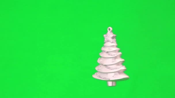Toy fir-tree rotating — Stock Video