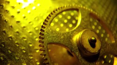 Clockwork metal cogwheels