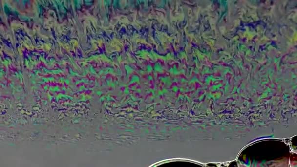 Texture della superficie della bolla di sapone — Video Stock