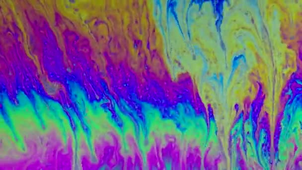 Texture della superficie della bolla di sapone — Video Stock