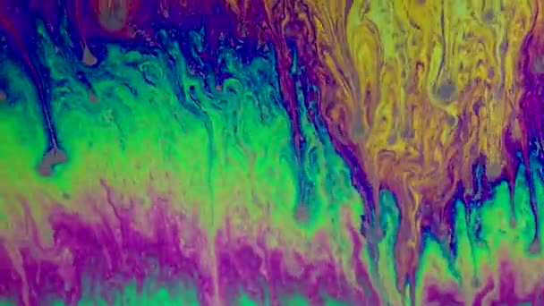Texture della superficie della bolla di sapone — Video Stock